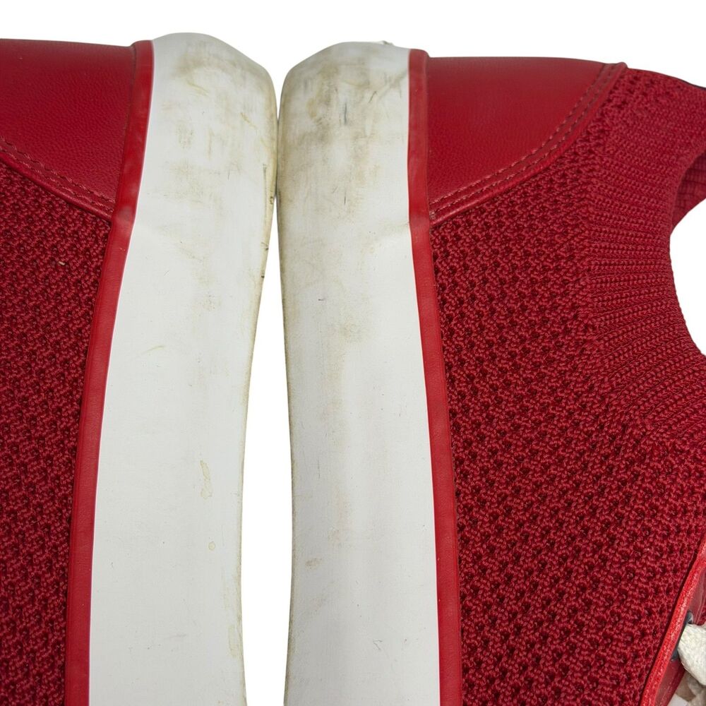 Tommy Hilfiger Gessie Sneaker Shoe Mesh Knit Slip On Women Red 7.5 - Picture 12 of 14